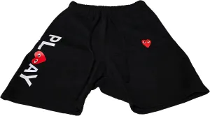 Comme des Garcons Play Heart Shorts, Black