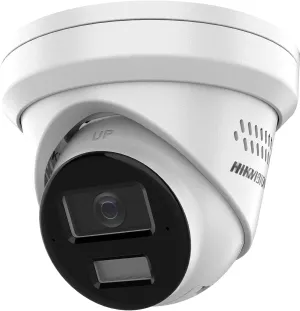 Compatible Hikvision Turret IP PoE Camera DS-2CD2343G2-LI2U/SL 2.8mm 4MP Security Surveillance Audible Warning, Smart Hybrid Light, Acusense, Arrayed Dual-mic, Human/Vehicle Detection