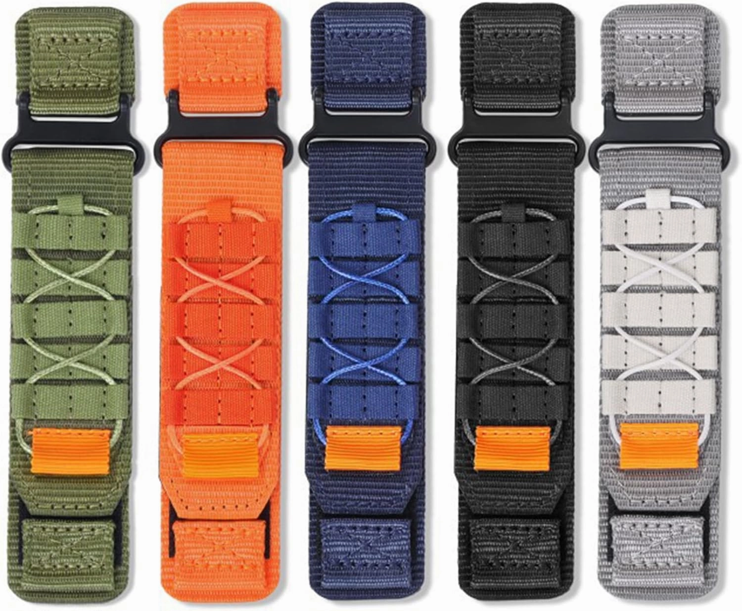 Compatible with Amazfit Bip 6 bands, Rugged Nylon Sports Strap with Woven Loop Design Compatible with Amazfit Smart Watch