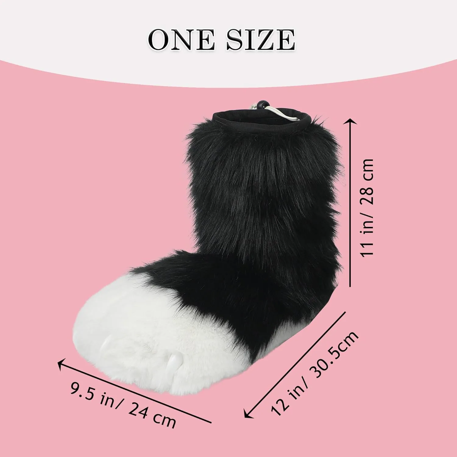Cosplay Animal Cat Plastic Claws for Fursuit Feet Paw Shoes Furry Paw Slippers Adults Costume Accessories Set