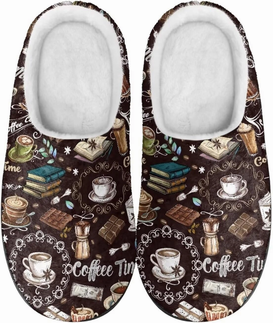 Cotton Slippers, Winter Non-Slip Slippers for Women，Women's Winter House Shoes Indoor and Outdoor Size 34-50