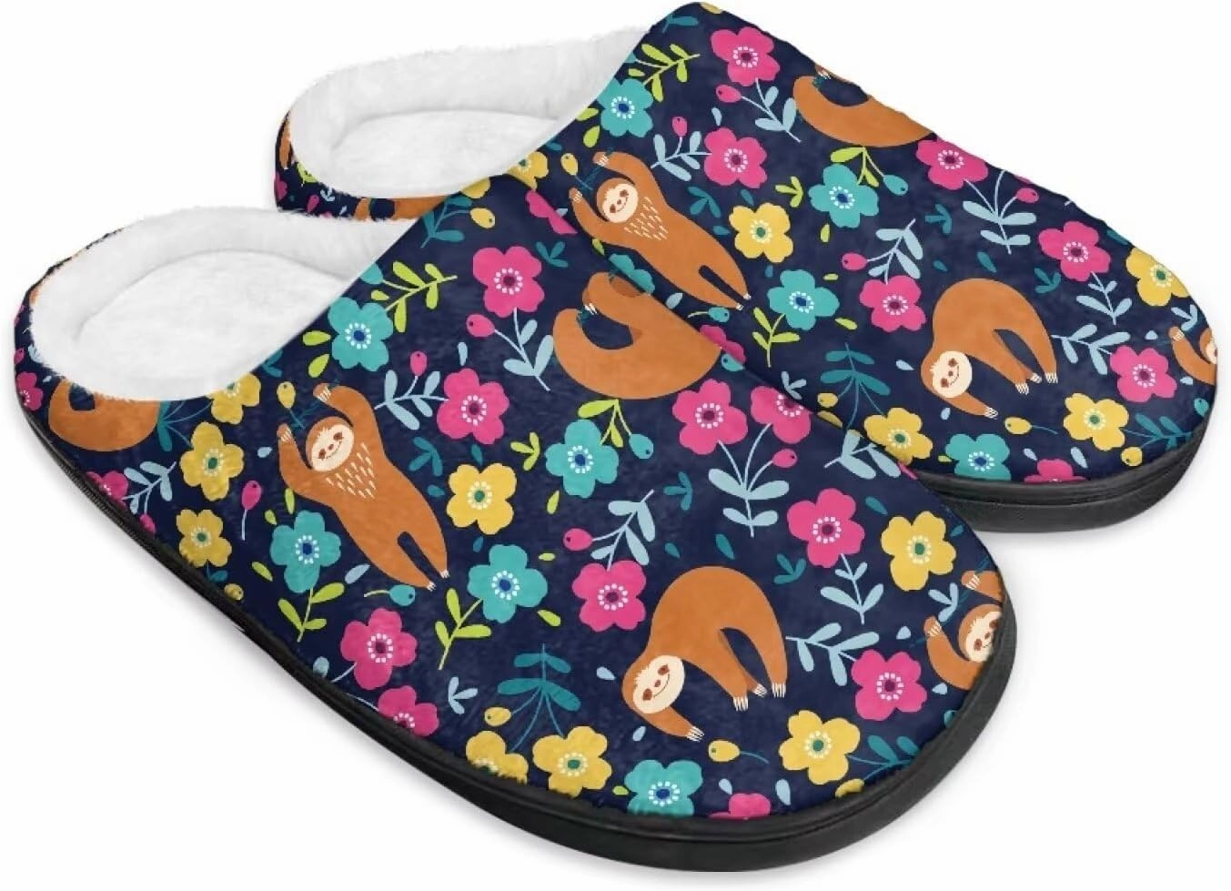 Cotton Slippers, Winter Non-Slip Slippers for Women，Women's Winter House Shoes Indoor and Outdoor Size 34-50