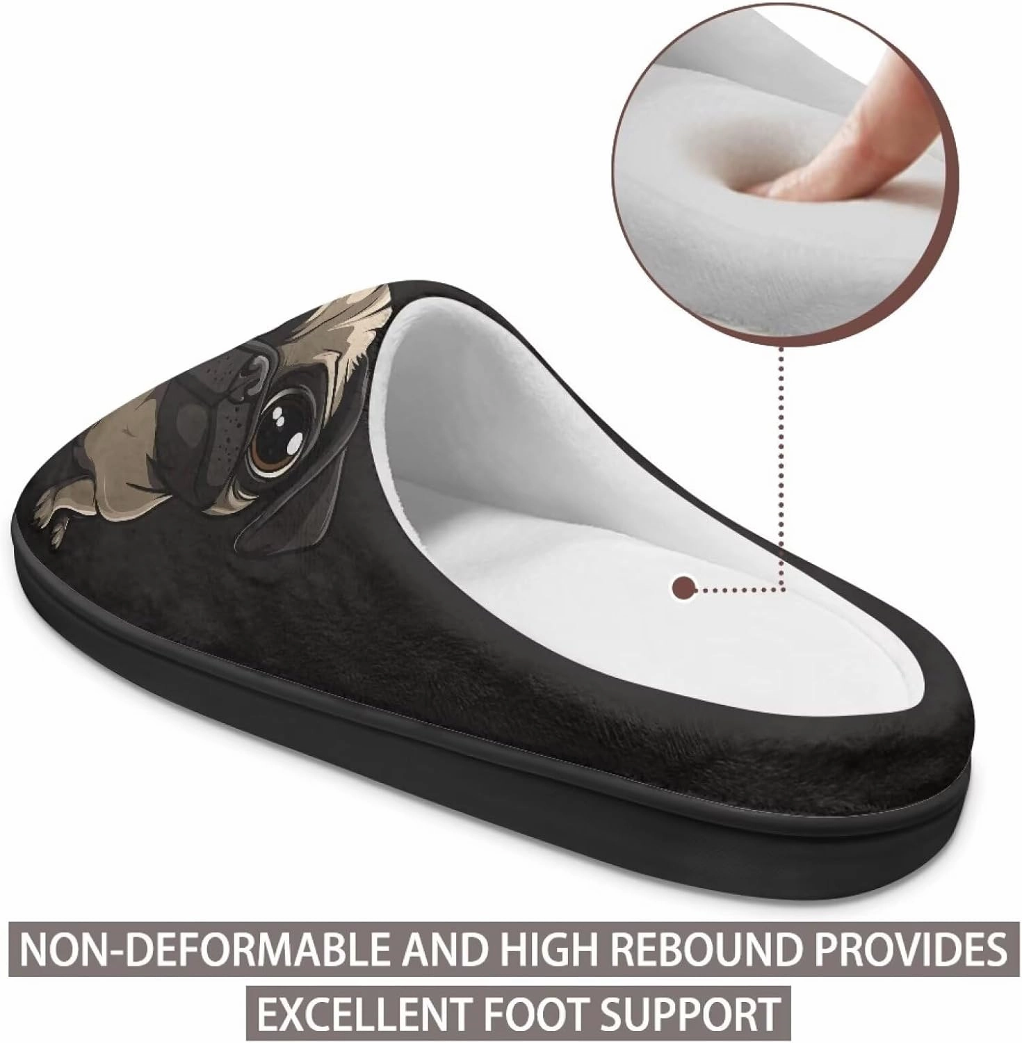 Cotton Slippers, Winter Non-Slip Slippers for Women，Women's Winter House Shoes Indoor and Outdoor Size 34-50
