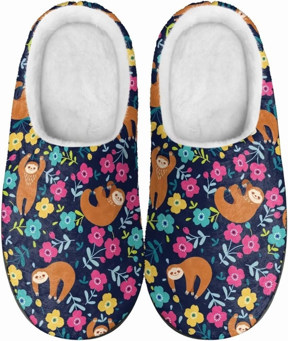 Cotton Slippers, Winter Non-Slip Slippers for Women，Women's Winter House Shoes Indoor and Outdoor Size 34-50