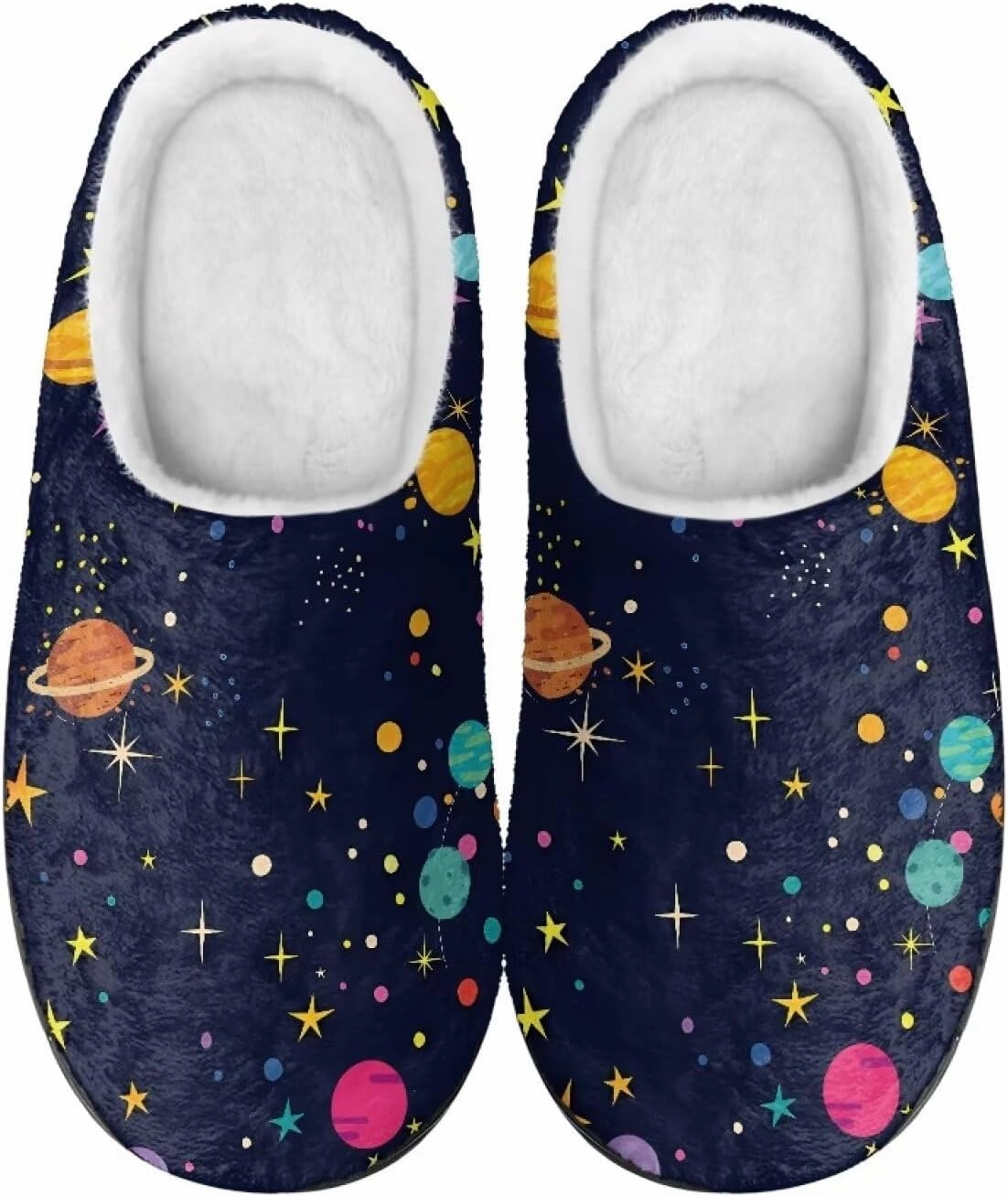 Cotton Slippers, Women's Fuzzy Slippers, House Shoes, Indoor & Outdoor, Size 34-50 (EUR), 3-15 (US) (Women), 8-15 (Men) for Women & Men