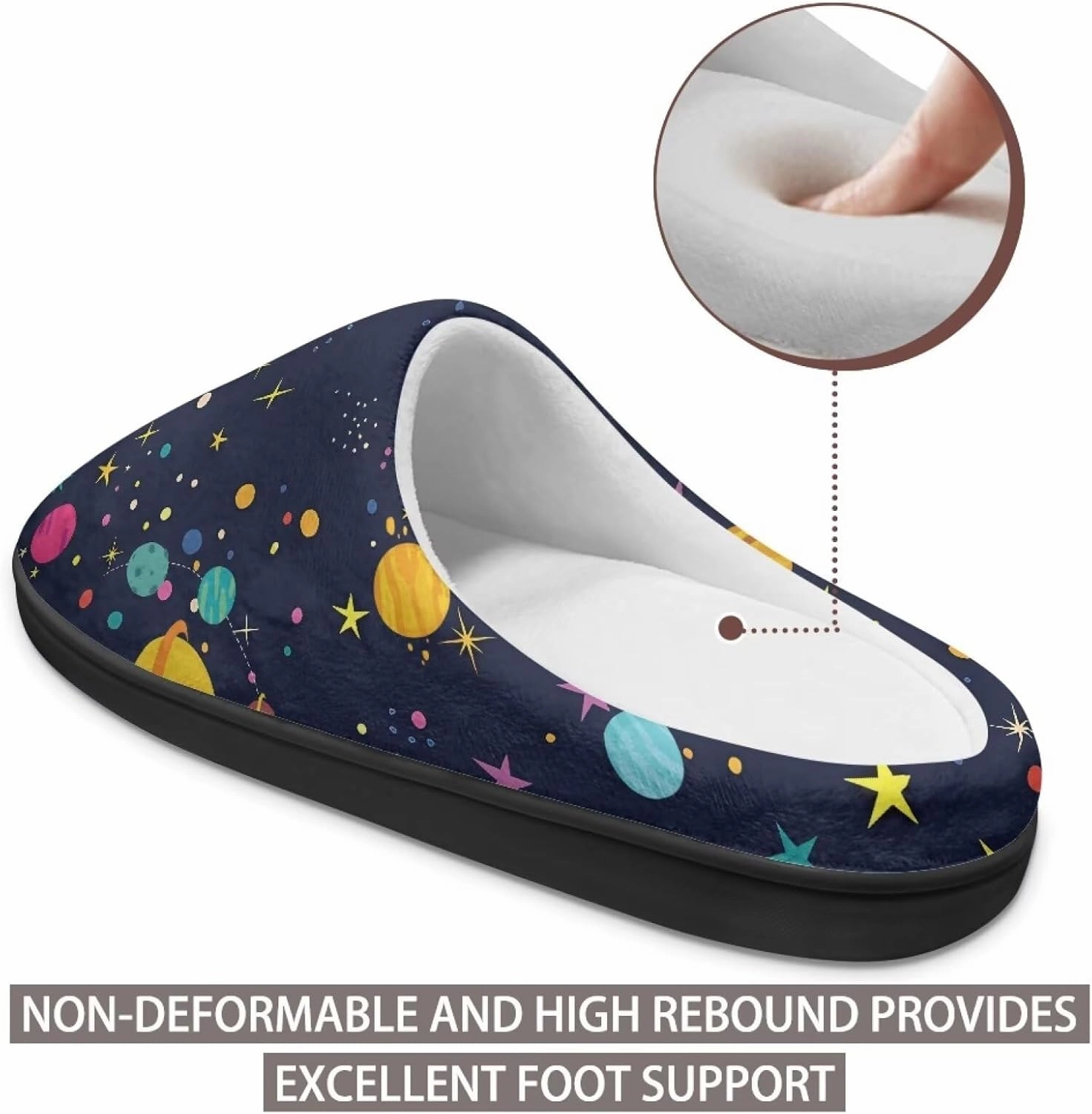 Cotton Slippers, Women's Fuzzy Slippers, House Shoes, Indoor & Outdoor, Size 34-50 (EUR), 3-15 (US) (Women), 8-15 (Men) for Women & Men