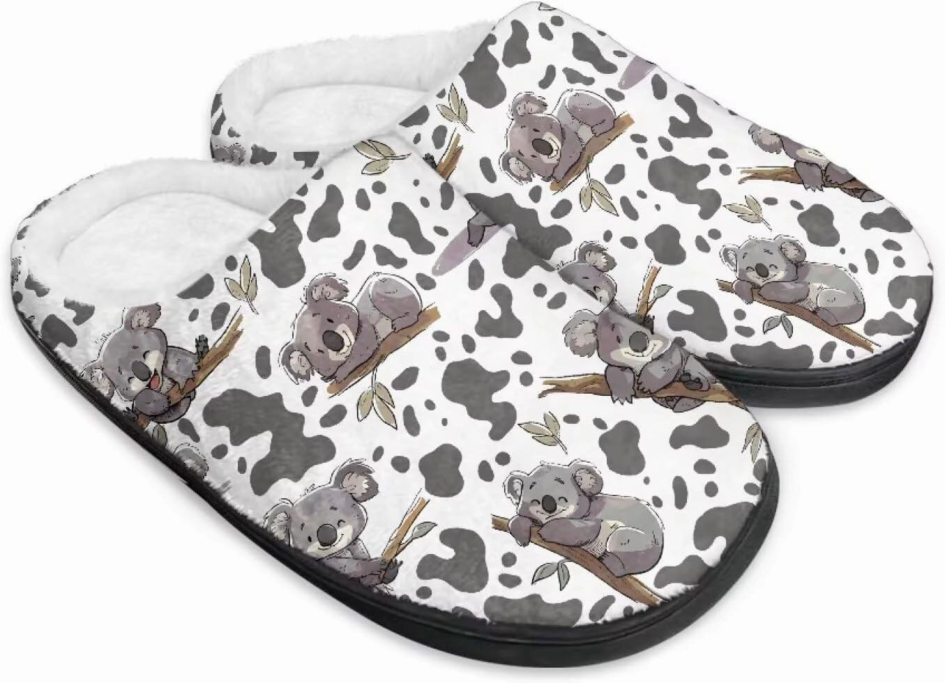 Cotton Slippers, Women's Fuzzy Slippers, House Shoes, Indoor & Outdoor, Size 34-50 (EUR), 3-15 (US) (Women), 8-15 (Men) for Women & Men