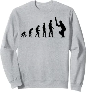 Cricket Player Fans Trainer Coach Team Funny Evolution Sweatshirt