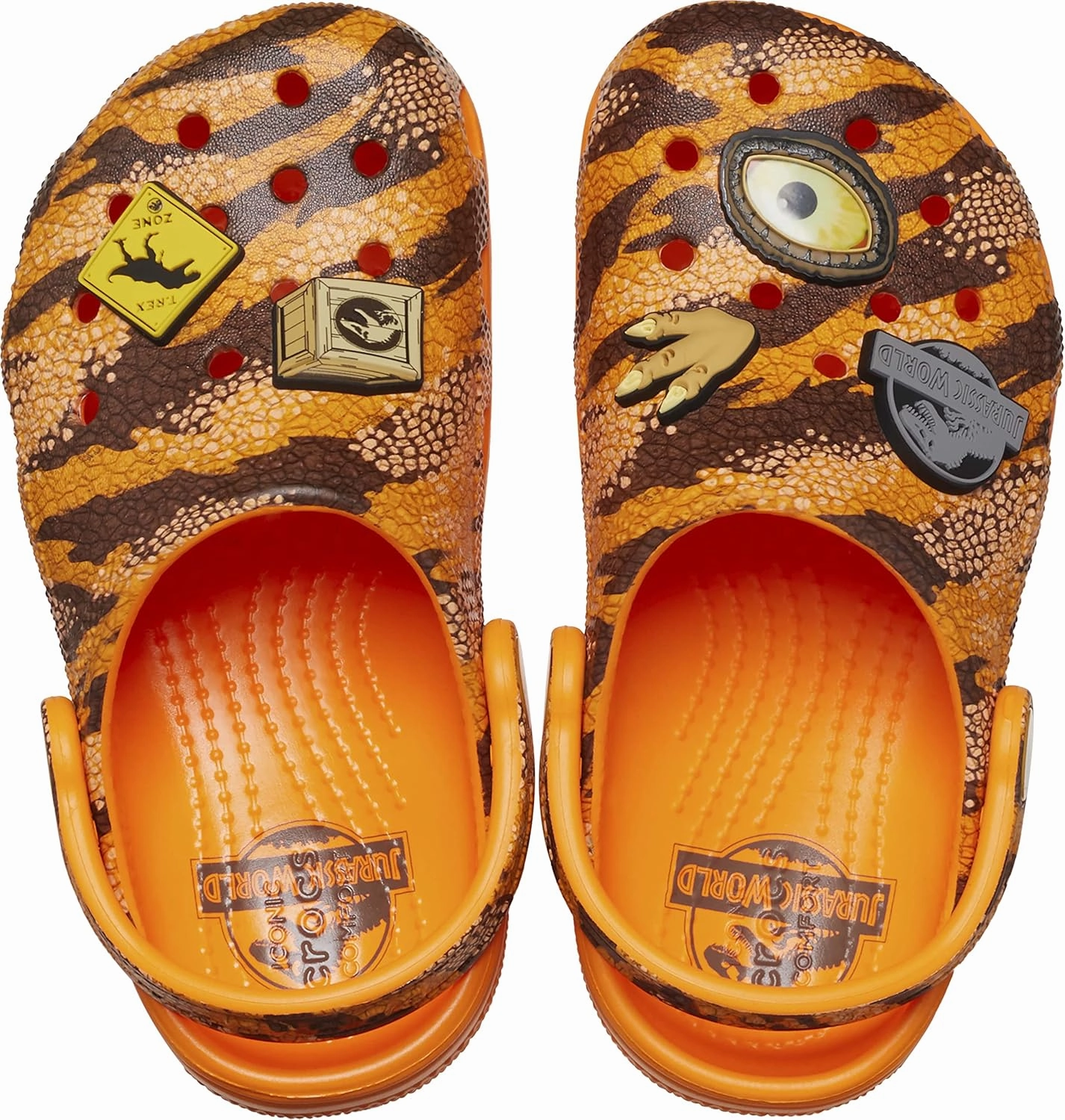 Crocs Unisex-Child Jurassic World Classic Clogs, Dinosaur Kid and Toddler Slippers