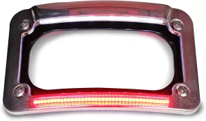 Custom Dynamics License Plate Frame for Indian Motorcycle - Chrome