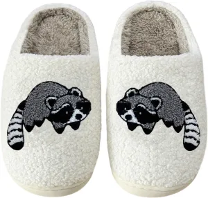 Cute Animal Slippers for Women Men Winter Fluffy Warm House Slippers Soft Plush Indoor outdoor Shoes