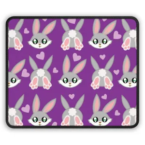 Cute Bunny Gaming Mouse Pad - Colorful Rabbit Design for Gamers