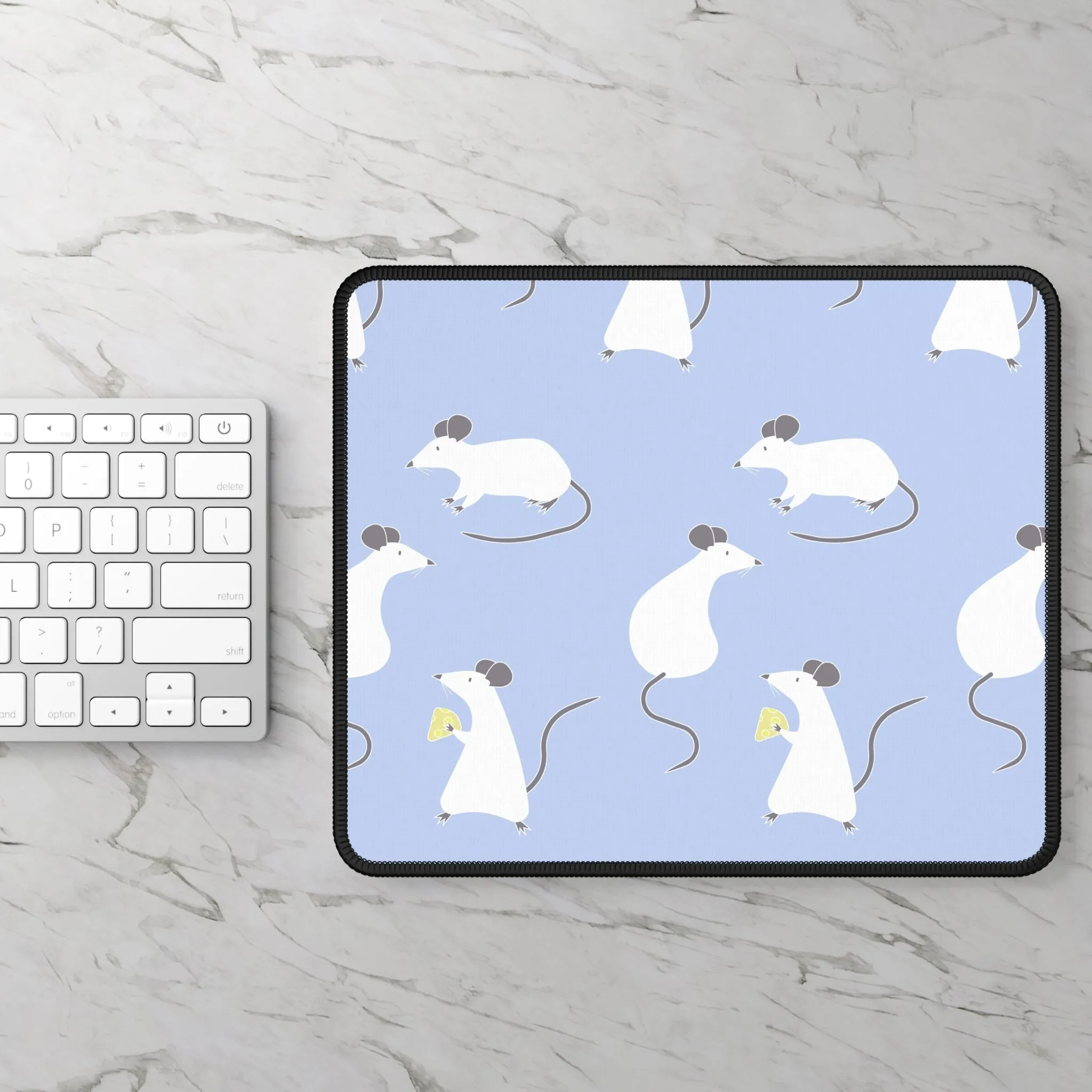 Cute Mouse Themed Gaming Mouse Pad - Fun Desk Accessory for Gamers