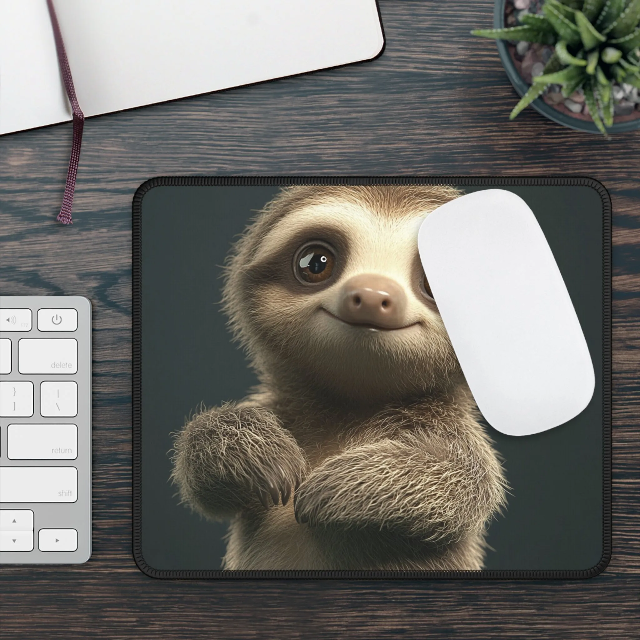 Cute Sloth Gaming Mouse Pad | Fun Desk Accessory for Gamers