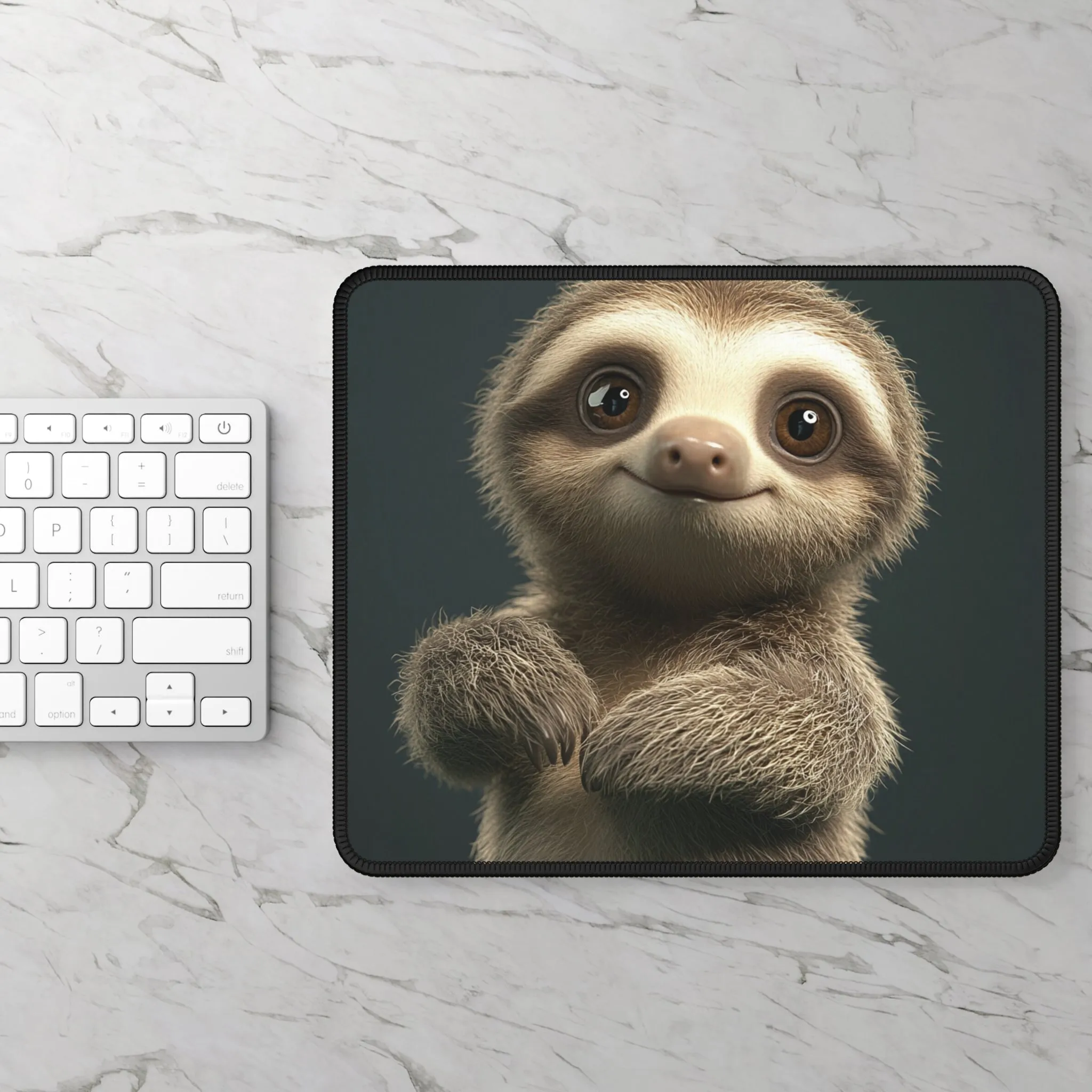 Cute Sloth Gaming Mouse Pad | Fun Desk Accessory for Gamers