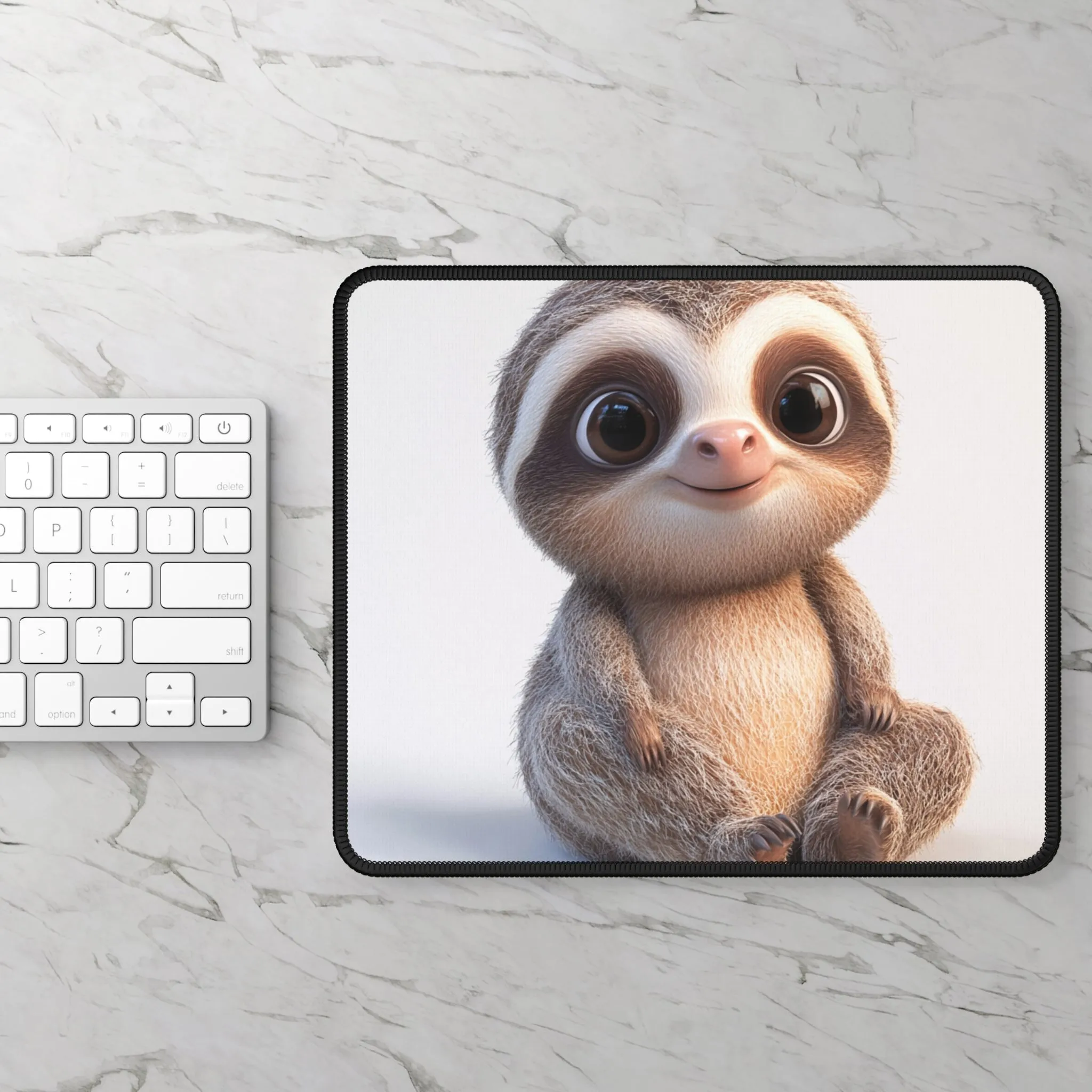 Cute Sloth Gaming Mouse Pad - Playful Design for Gamers