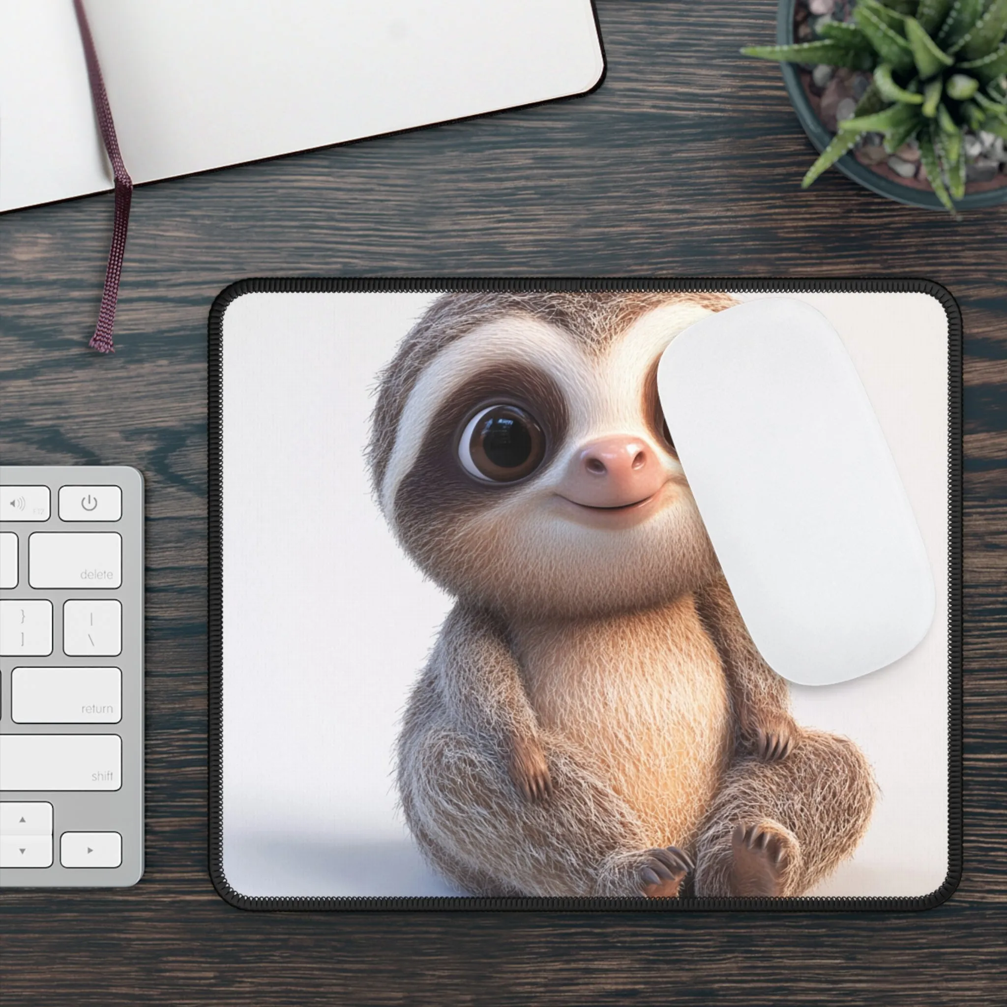 Cute Sloth Gaming Mouse Pad - Playful Design for Gamers