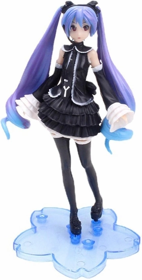 Cute Anime Action Figure,Cartoon Doll Statue Game Figure Model,Drawing Room Black Skirt Desktop Case Car Mounted Decoration Ornaments Collection PVC,A Gift for Boys and Girls Anime Fans