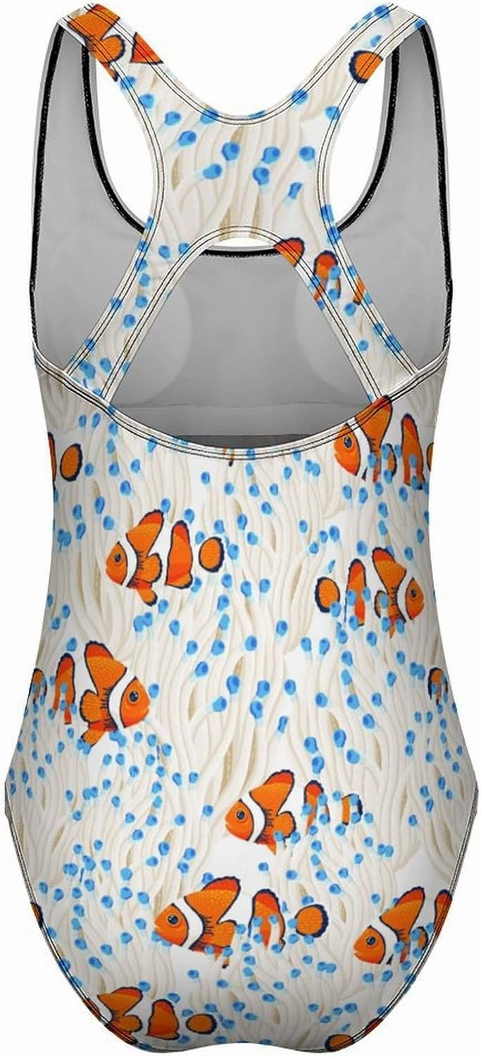 Cute Rabbit Checkered One Piece Swimsuit Womens Tummy Control Racerback Swimwear with Padded for Swimming Surfing