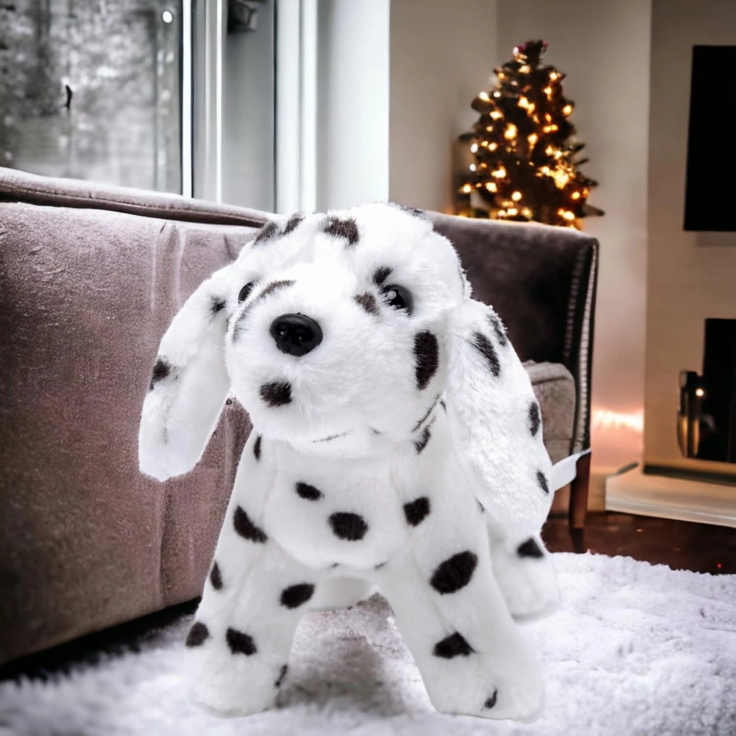 Dalmatian Puppy Plush Toy, Dog Stuffed Animal for for Kids and Adults, Ages 3 and Up