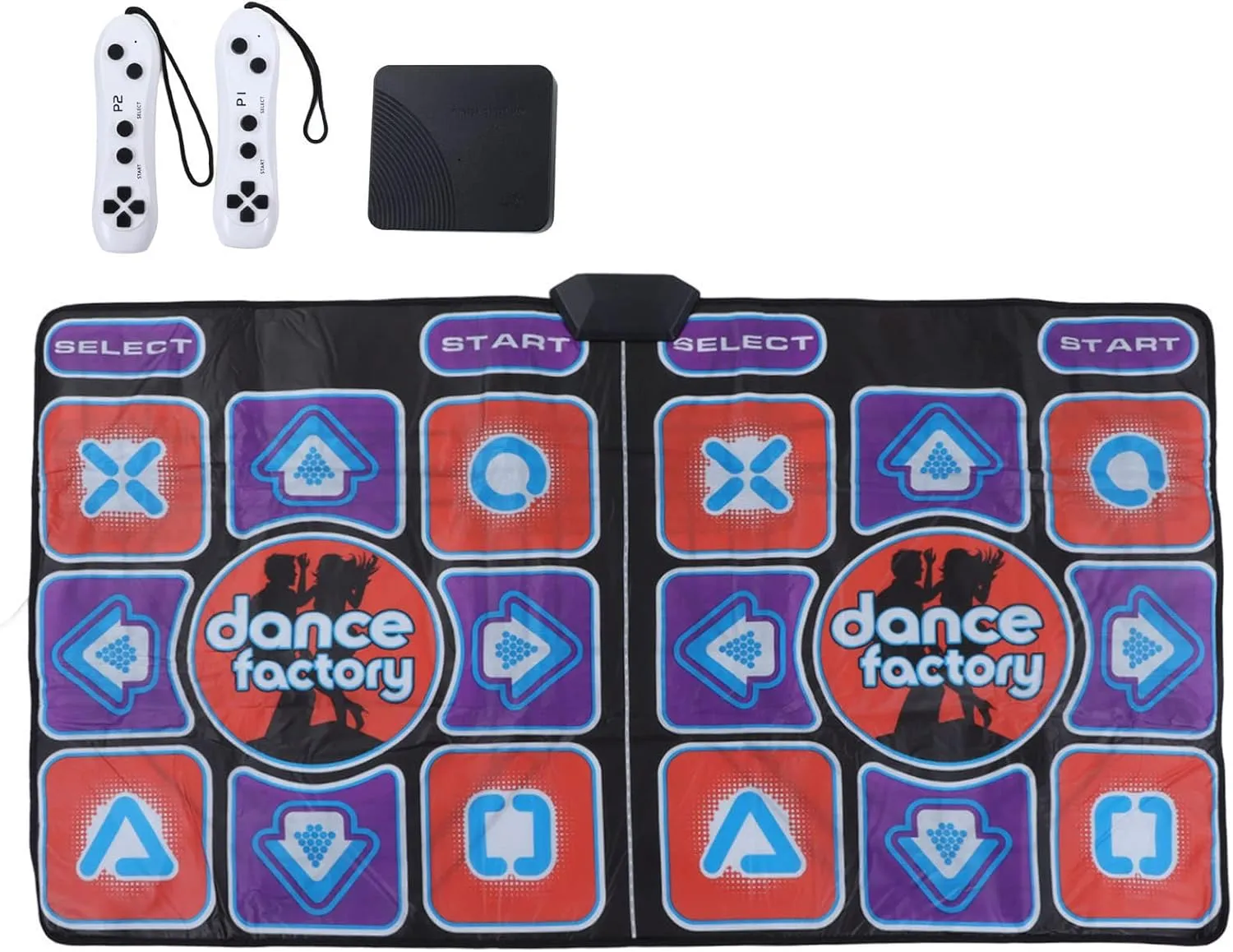 Dance Pad for Adult Kids, Electronic Dance Mat for TV, Music Double Dance Pad with Handle, for Early Education, Exercise, Yoga Dancing