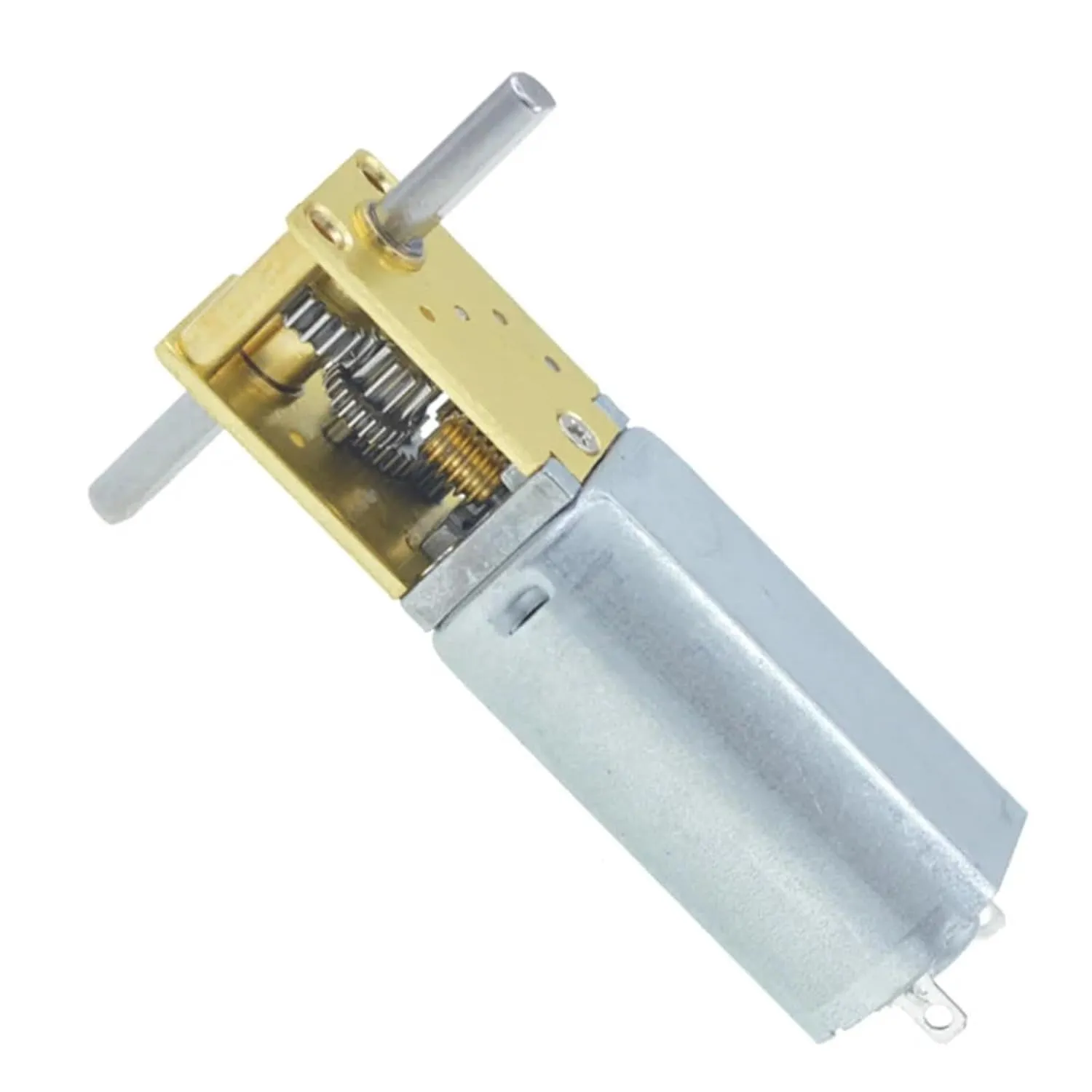 DC 3/6/12V Mini Micro Metal Gear Motor 4-762RPM 1218-050 Worm Gear Motor Smart Car Robot Electric Reduction Gear Motor Reducer(12V 762RPM,Single Shaft)