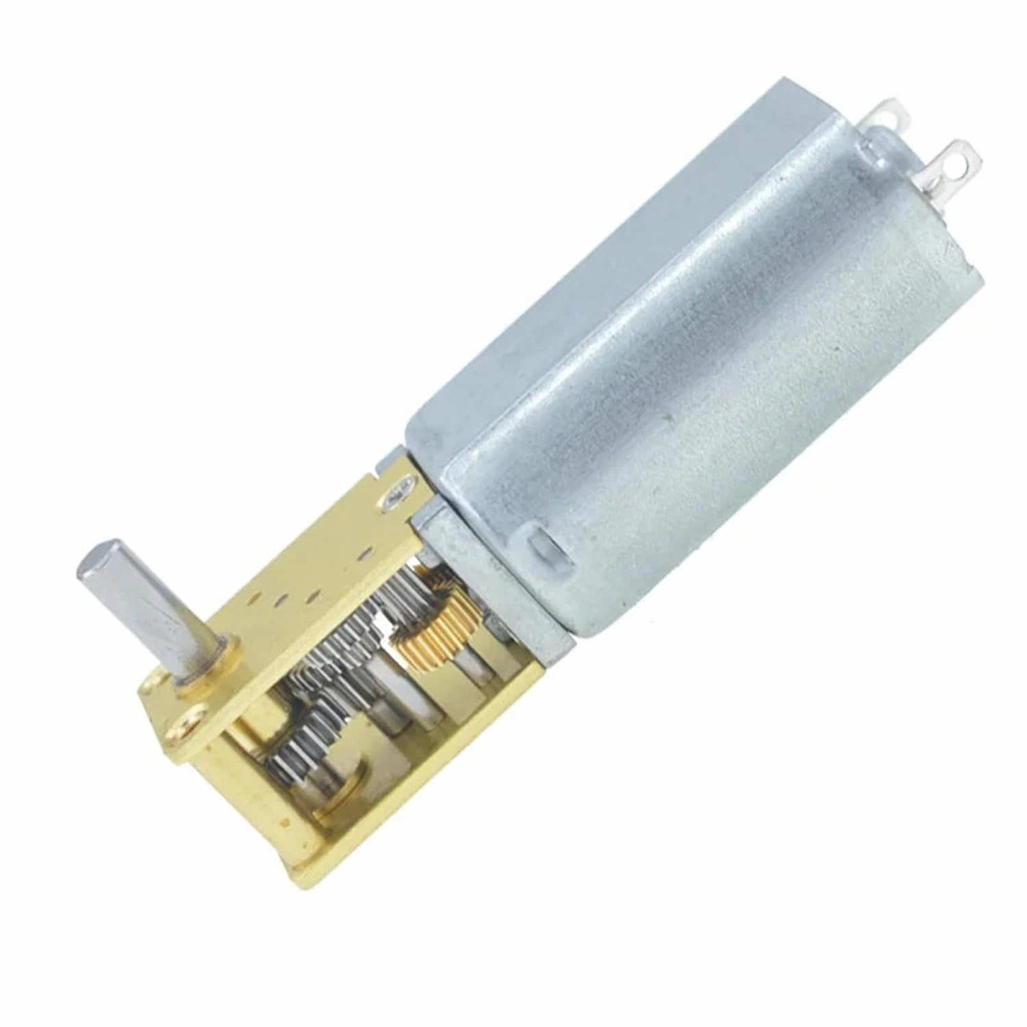 DC 3/6/12V Mini Micro Metal Gear Motor 4-762RPM 1218-050 Worm Gear Motor Smart Car Robot Electric Reduction Gear Motor Reducer Motors(3V 51RPM,Single Shaft)