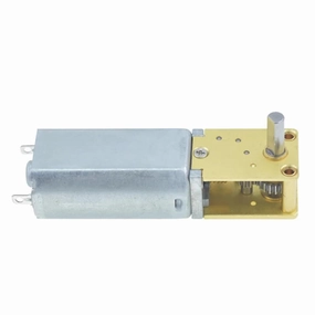DC 3/6/12V Mini Micro Metal Gear Motor 4-762RPM 1218-050 Worm Gear Motor Smart Car Robot Electric Reduction Gear Motor Reducer Motors(3V 51RPM,Single Shaft)