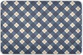 Deep Blue Chessboard Extra Large Resuable Toddler Mattress Pads Waterproof Washable Flat Crib Pads Cute Cool Toddler Bedding Products for Toddler Kids 52" L x 34" W