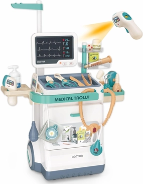 Deluxe Doctor Kit for Kids - 26 Piece Pretend Medical Station Toy Set with Play Stethoscope and Medical Instruments - Perfect Role Play Gift for Toddlers and Young Children