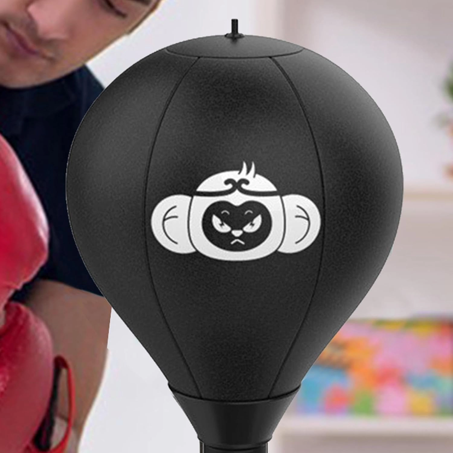 Desktop Punching Bag - Stress Relief Toy, Home Gym Equipment | Anger Management Gadgets, Comes with Desk Clamp and Extra Strong Suction Cup, for Home or Office Stress Relief Training, Fun Gift