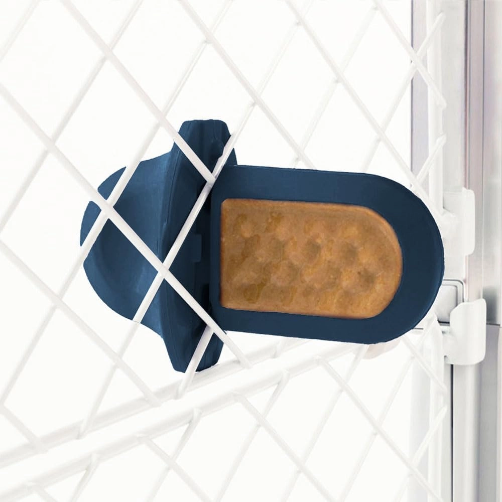 Diggs Groov Crate Training Aid for Puppies - Dog Crate Licking Toy and Puppy Training Aid - Safe, Calming Dog Enrichment Kennel Toy (Navy)