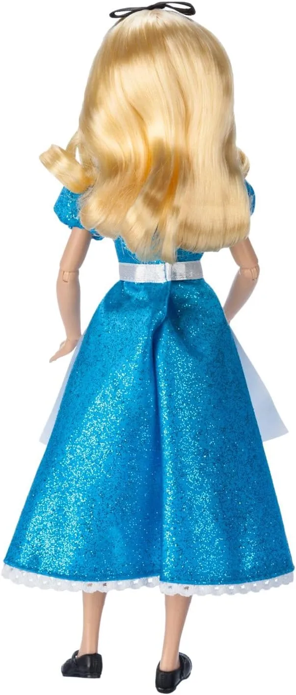 Disney Store Official Princess Classic Doll (Alice), 11 Inches, Includes Brush with Molded Details, Fully Posable Toy in Classic Outfit Princess Toys for Girls