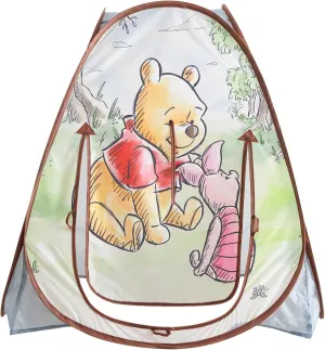 Disney Winnie The Pooh Collapsible Pop-Up Play Tent for Kids,28"x28"x30" Indoor Playhouse Fun,Ages 3 