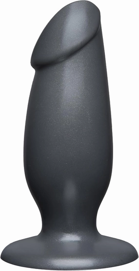 Doc Johnson American Bombshell - Fat Man - Dildo or Butt Plug - Gunmetal Grey