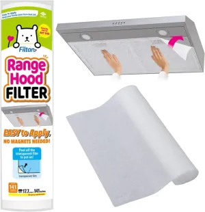 Easy Apply Range Hood Filter - Universal Size (141inches), Replaceable, FILTAN, Made in Japan