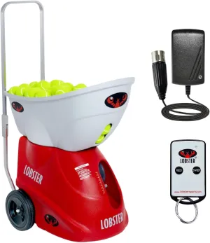 Elite Tennis Ball Machine - Auto Portable Tennis Ball Launcher, Preloaded & Custom Drills, Spin Control, Lob Elevation Switch, Ball Speed (up to 80MPH), with Multi-Function Remote