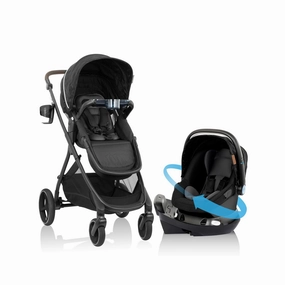 Evenflo Shyft Intuiti  Travel System Featuring Revolve180 LiteMax NXT with SensorySoothe (Dubhan Black)
