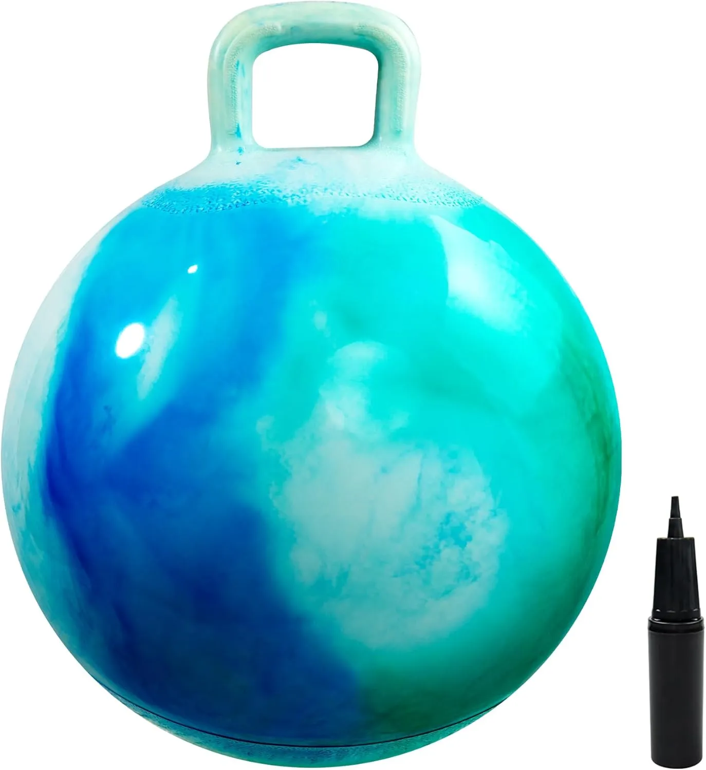 EVERICH TOY Hopper Ball, Clouds Hopping Toys for Kids, 20 Inch Bouncy Ball with Handle, Inflatable Bouncing Hoppity Hop Toys for Boys and Girls Gifts