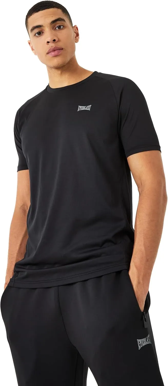 Everlast Men's Lightweight Crewneck Poly T-Shirt Navy Blue