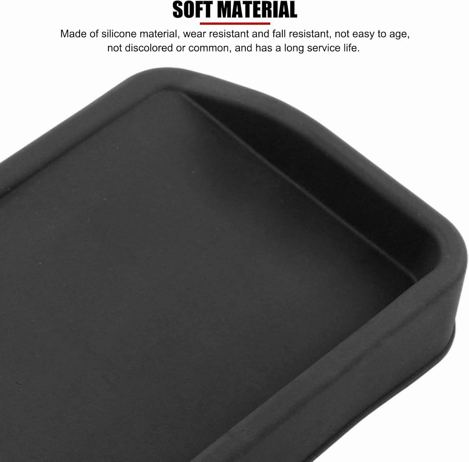 EVTSCAN Heavy Duty Rubber Golf Ball Tray, 4lb, Holds up to 100 Practice Balls, Compatible with All Hitting Mats, Range Ball Tray, Won’t Blow Away