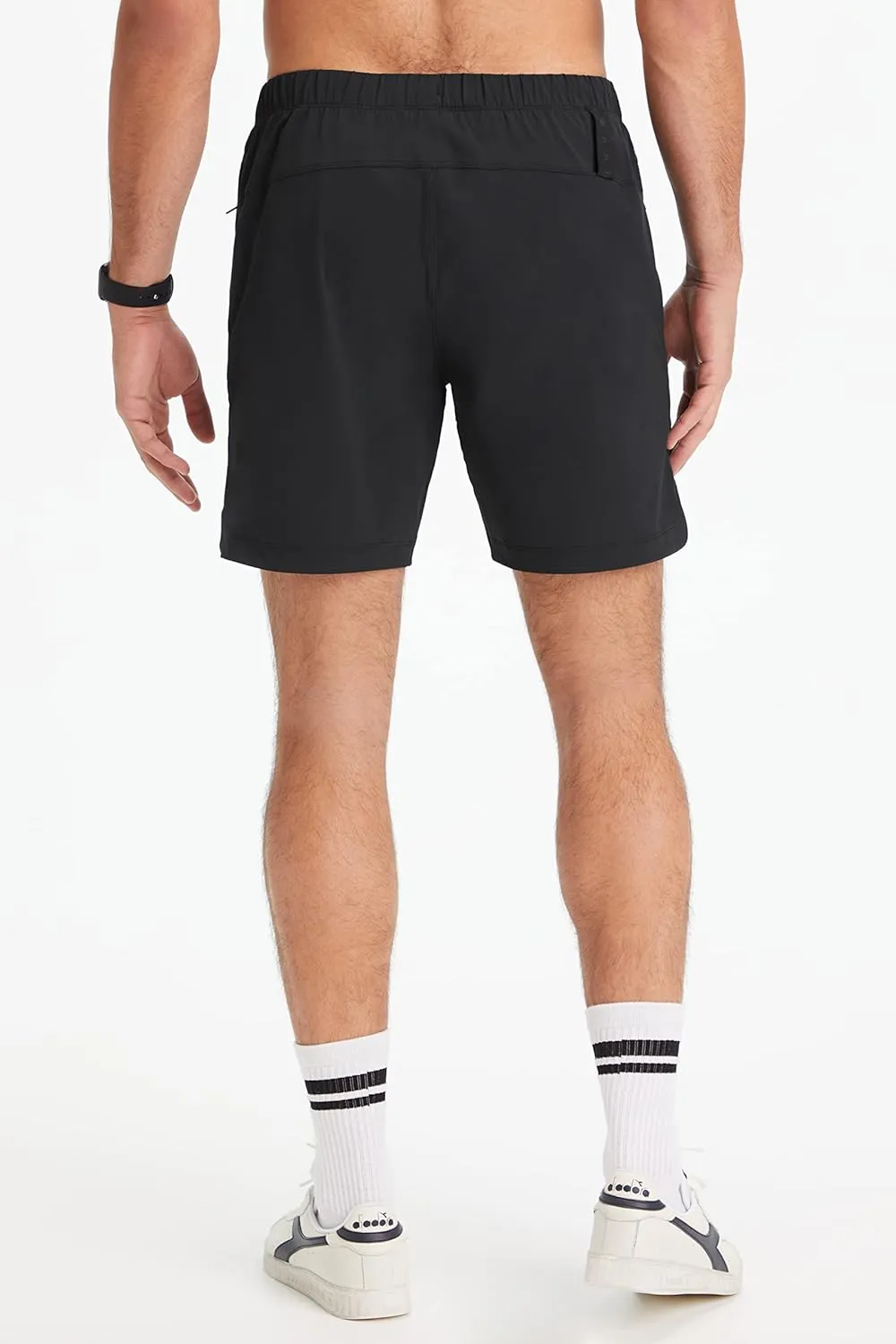 Fabletics Men's The One Short (Lined), Training, Swimming, Lightweight, Quick-Dry, Zip Pocket, Stretch Woven