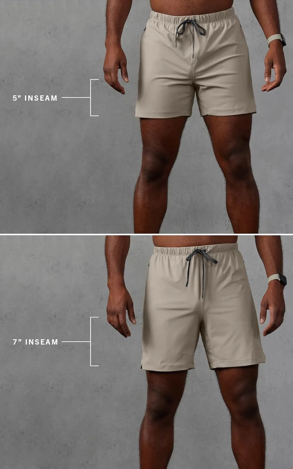 Fabletics Men's The One Short (Lined), Training, Swimming, Lightweight, Quick-Dry, Zip Pocket, Stretch Woven