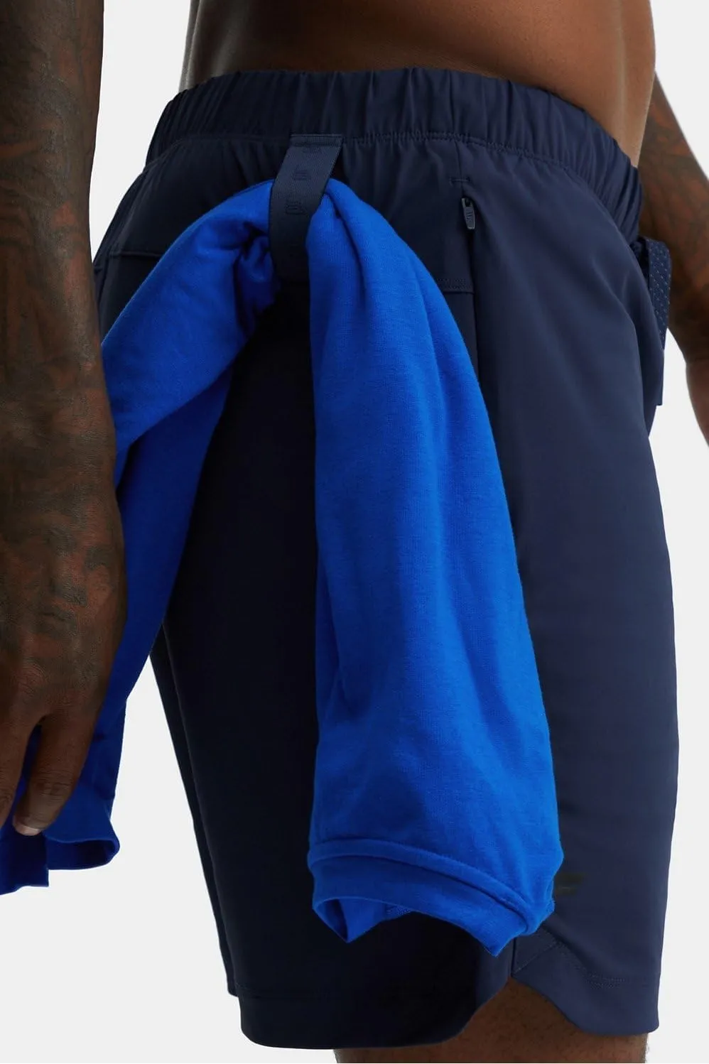 Fabletics Men's The One Short (Unlined), Training, Swimming, Lightweight, Quick-Dry, Zip Pocket, Stretch Woven