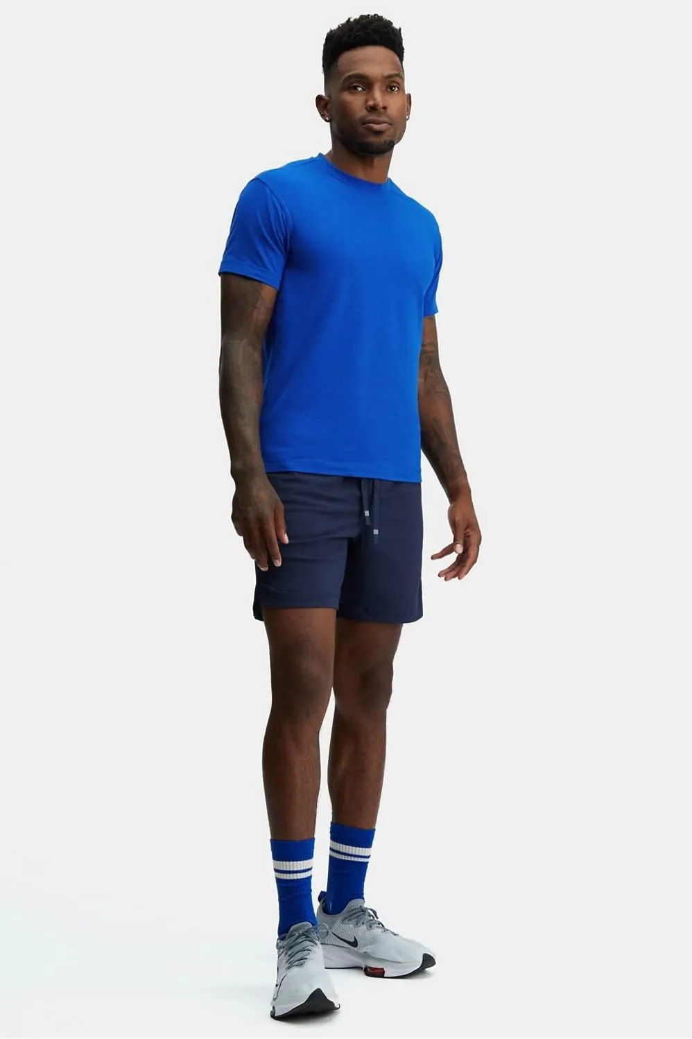 Fabletics Men's The One Short (Unlined), Training, Swimming, Lightweight, Quick-Dry, Zip Pocket, Stretch Woven
