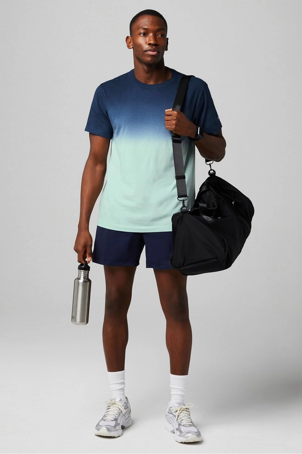 Fabletics Men's The One Short (Unlined), Training, Swimming, Lightweight, Quick-Dry, Zip Pocket, Stretch Woven