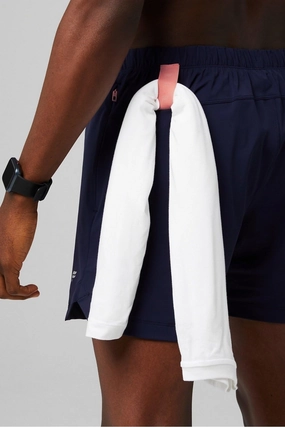 Fabletics Men's The One Short (Unlined), Training, Swimming, Lightweight, Quick-Dry, Zip Pocket, Stretch Woven
