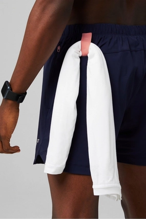 Fabletics Men's The One Short (Unlined), Training, Swimming, Lightweight, Quick-Dry, Zip Pocket, Stretch Woven