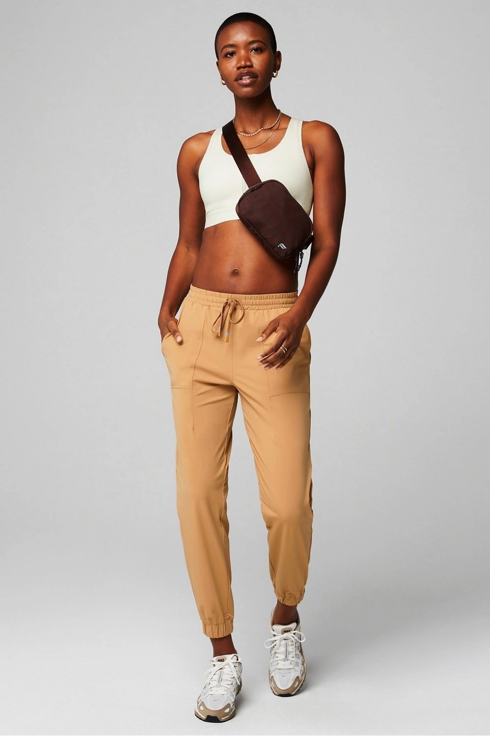 Fabletics Women's The One Jogger, Quick-Dry, Hidden Pockets, Zip Pockets, UPF Protection, Anti-Stink, Lightweight