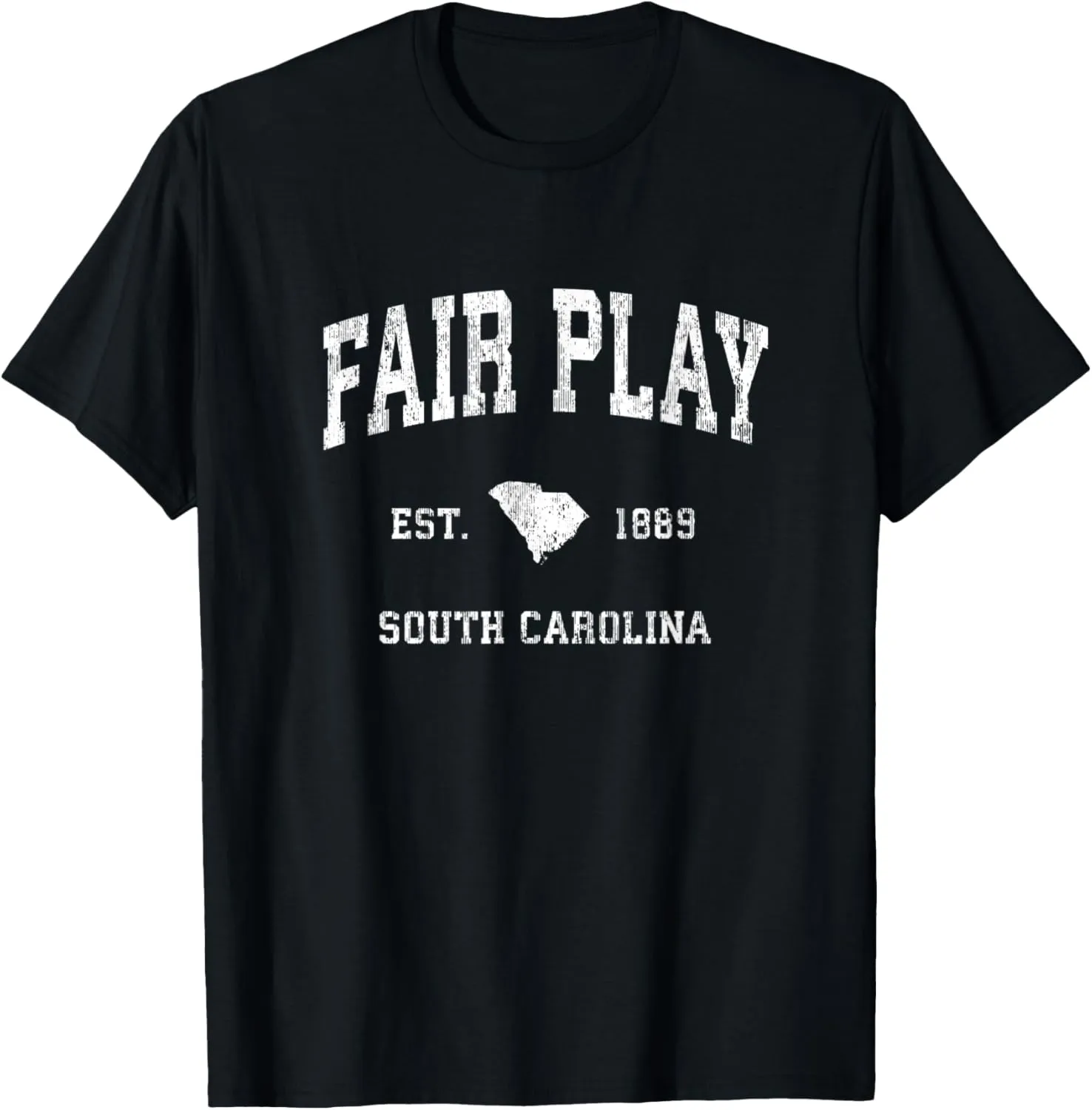 Fair Play South Carolina SC Vintage Athletic Sports Design T-Shirt